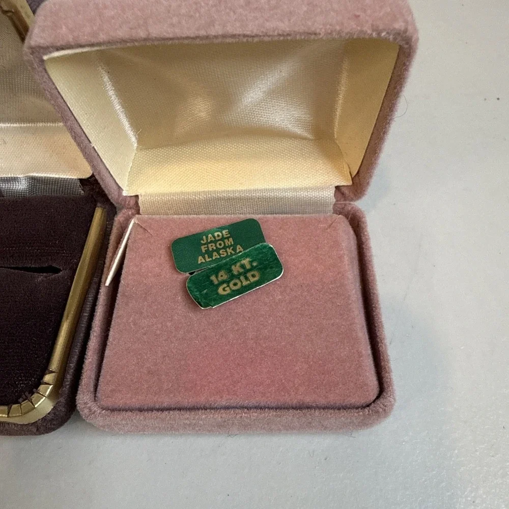 Lot2 VTG Velvet Ring Box Set Mauve Pink Pastel MCM Proposal Wedding Photo Prop